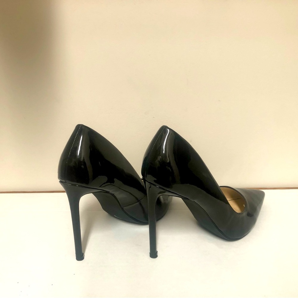 Black Patent Leather 4” Stiletto Pump